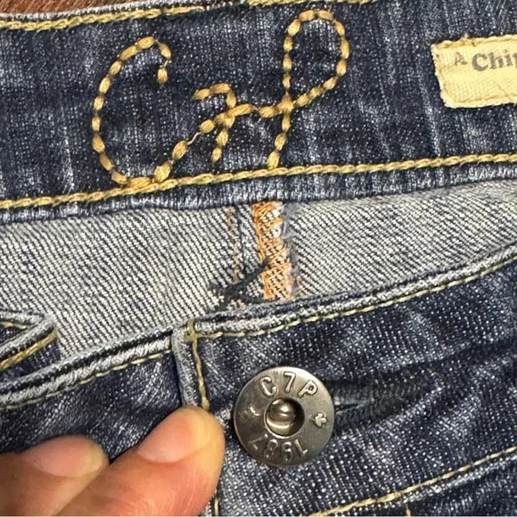 Chip & Pepper Production Y2K vintage Mid Rise Denim Shorts 9/10 - Picture 7 of 12